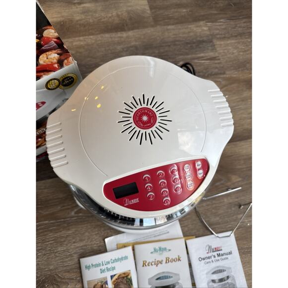 NuWave Pro Infrared Cooking System Convection Oven White Red 20331 + Recipe Book - Picture 8 of 15